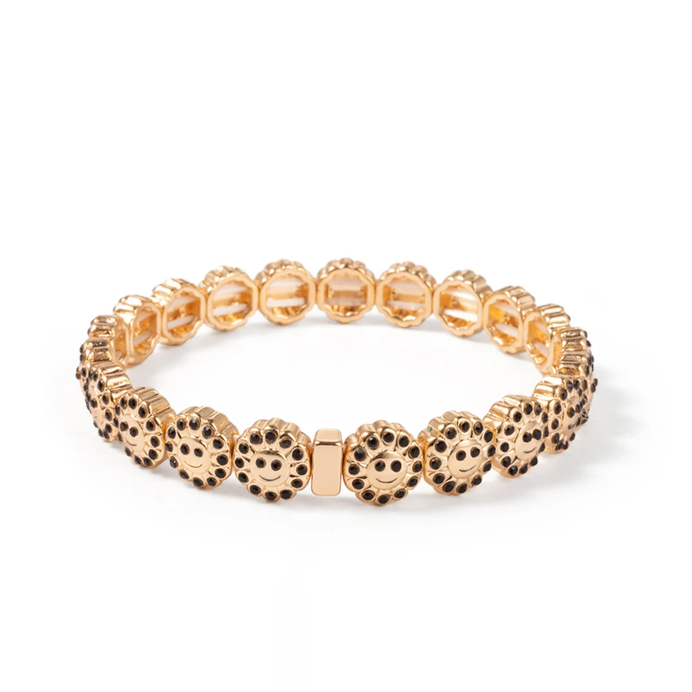 2024 New Rhinestone Happy Bangle For Women Diamond Hand Accessory