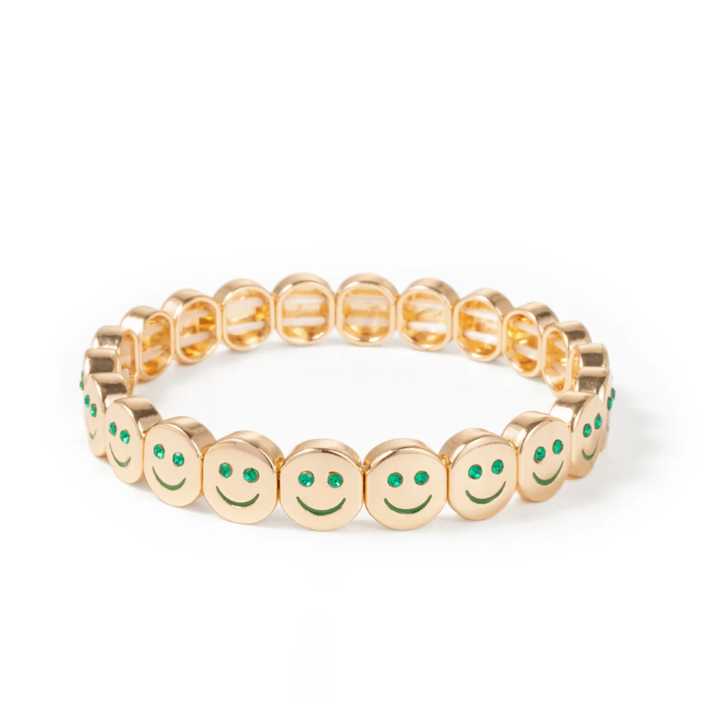 2024 New Rhinestone Happy Bangle For Women Diamond Hand Accessory