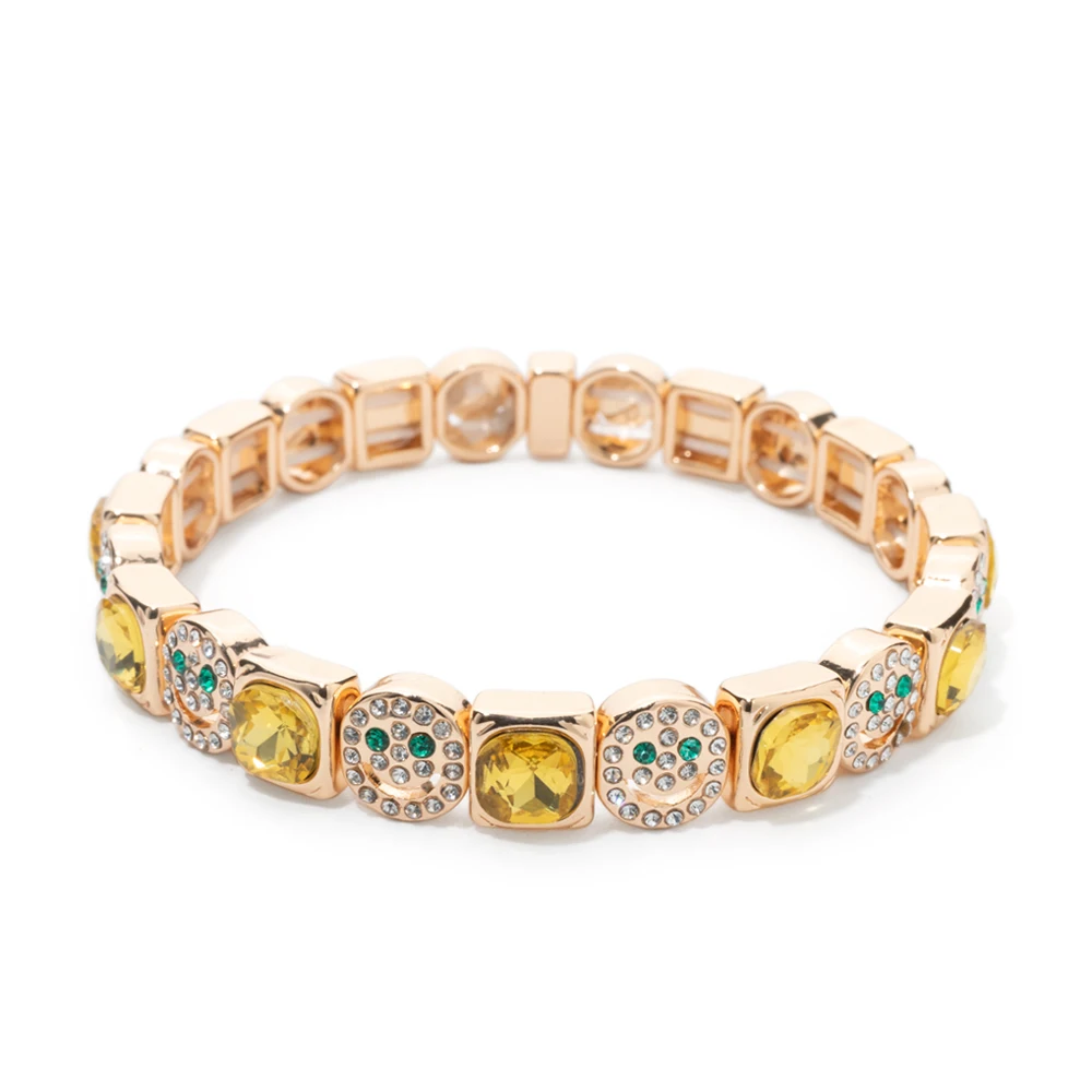 2024 New Rhinestone Happy Bangle For Women Diamond Hand Accessory
