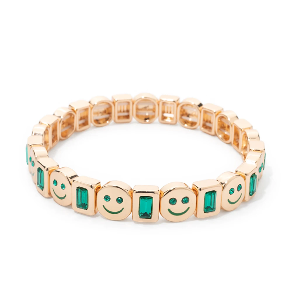 2024 New Rhinestone Happy Bangle For Women Diamond Hand Accessory