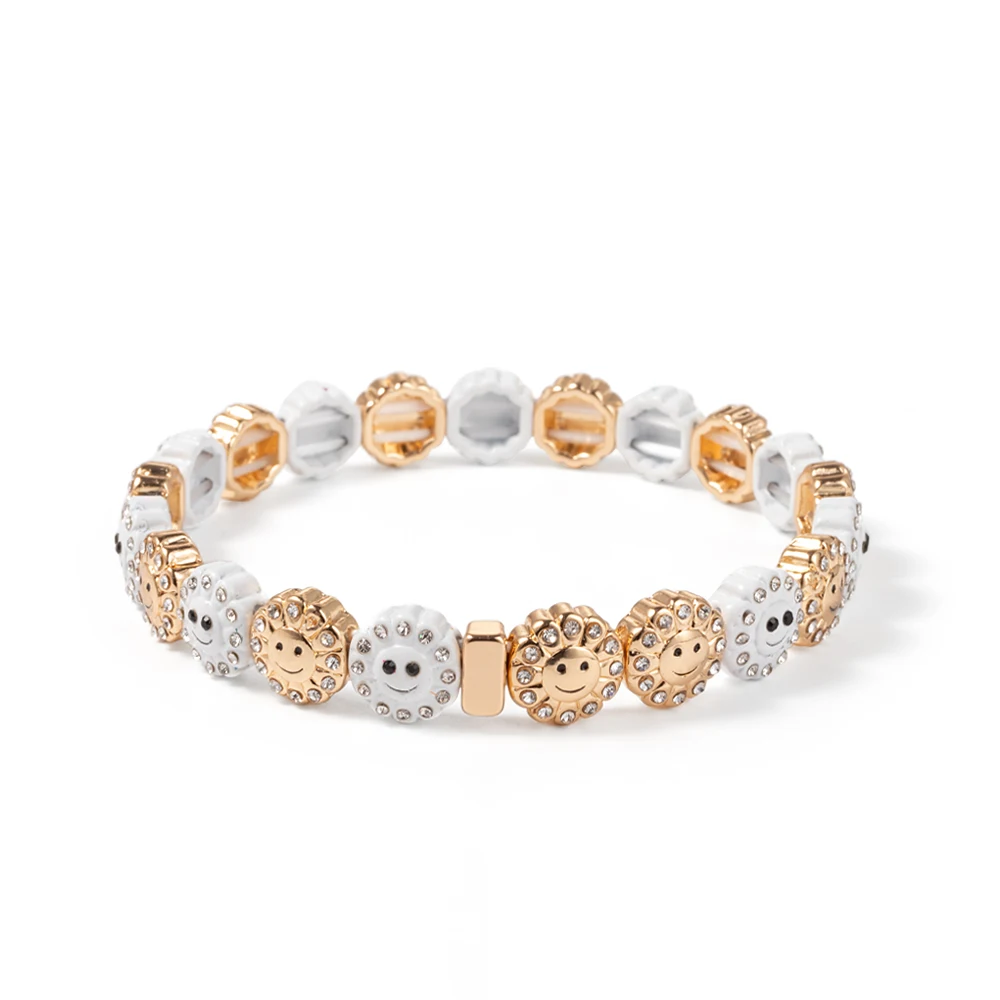 2024 New Rhinestone Happy Bangle For Women Diamond Hand Accessory