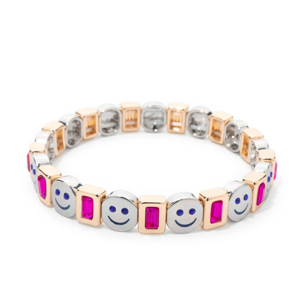 2024 New Rhinestone Happy Bangle For Women Diamond Hand Accessory