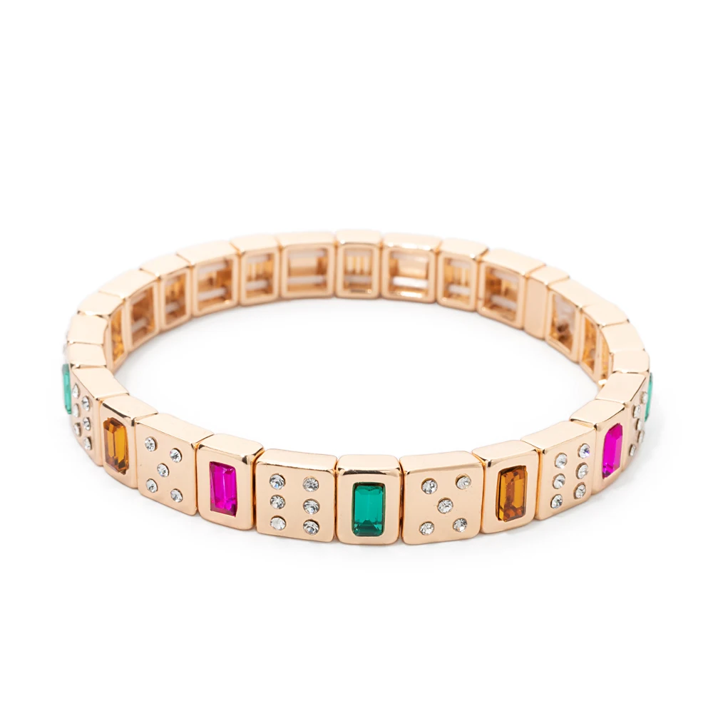 2024 New Rhinestone Happy Bangle For Women Diamond Hand Accessory