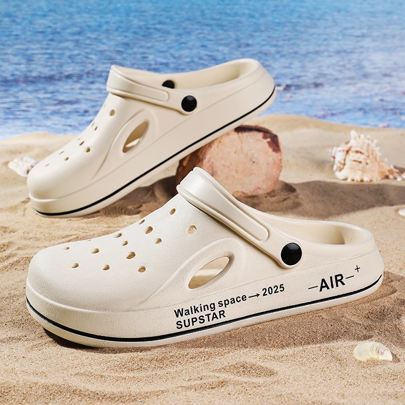 2026 Beach Sandals Men fashion Fishing Sandals EVA Summer Garden Clogs Men Sandal Outdoor Sports Slippers Zapatos Hombre Size 45