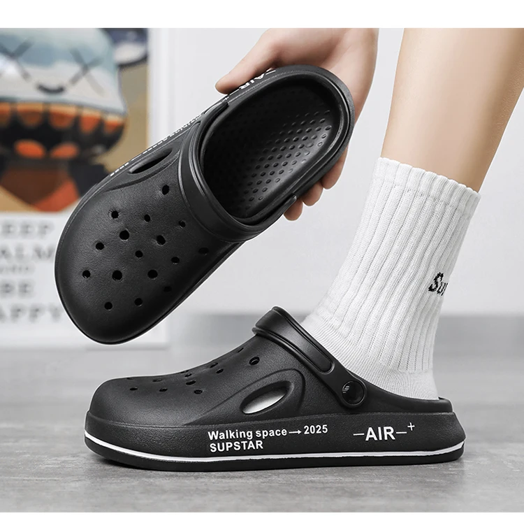 2026 Beach Sandals Men fashion Fishing Sandals EVA Summer Garden Clogs Men Sandal Outdoor Sports Slippers Zapatos Hombre Size 45