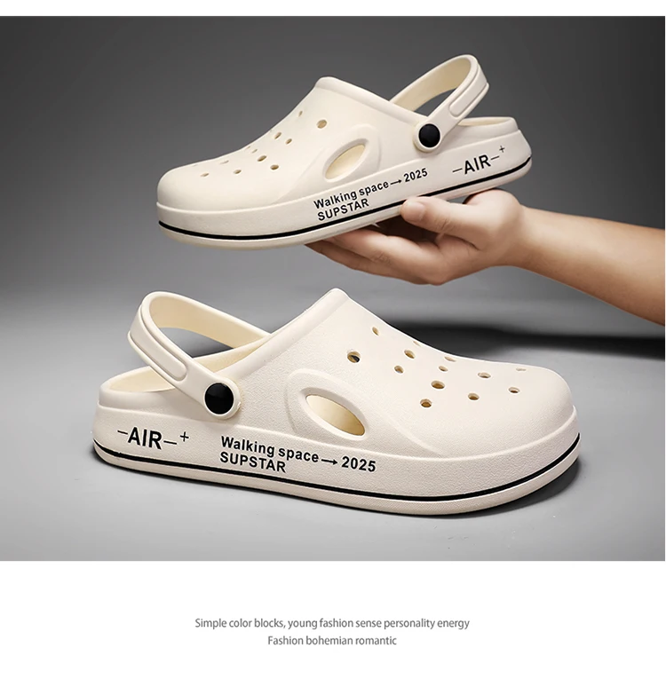 2026 Beach Sandals Men fashion Fishing Sandals EVA Summer Garden Clogs Men Sandal Outdoor Sports Slippers Zapatos Hombre Size 45