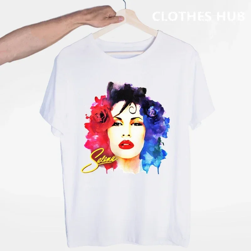 Selena quintanilla T shirts Fashion Men And Women Tops T-shirt Short Sleeve Unisex Tshirt