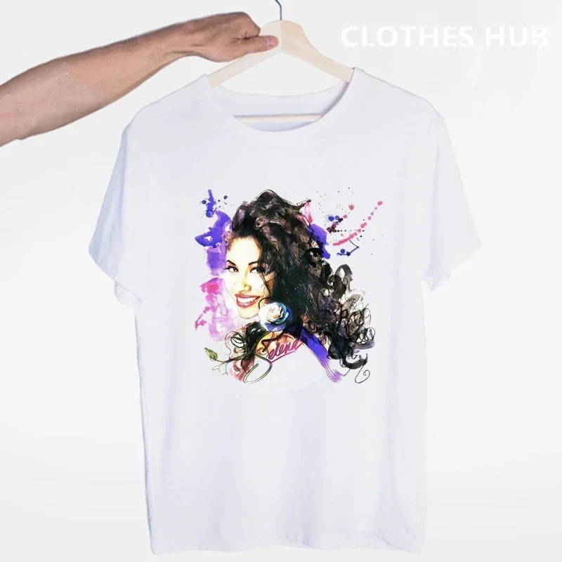 Selena quintanilla T shirts Fashion Men And Women Tops T-shirt Short Sleeve Unisex Tshirt