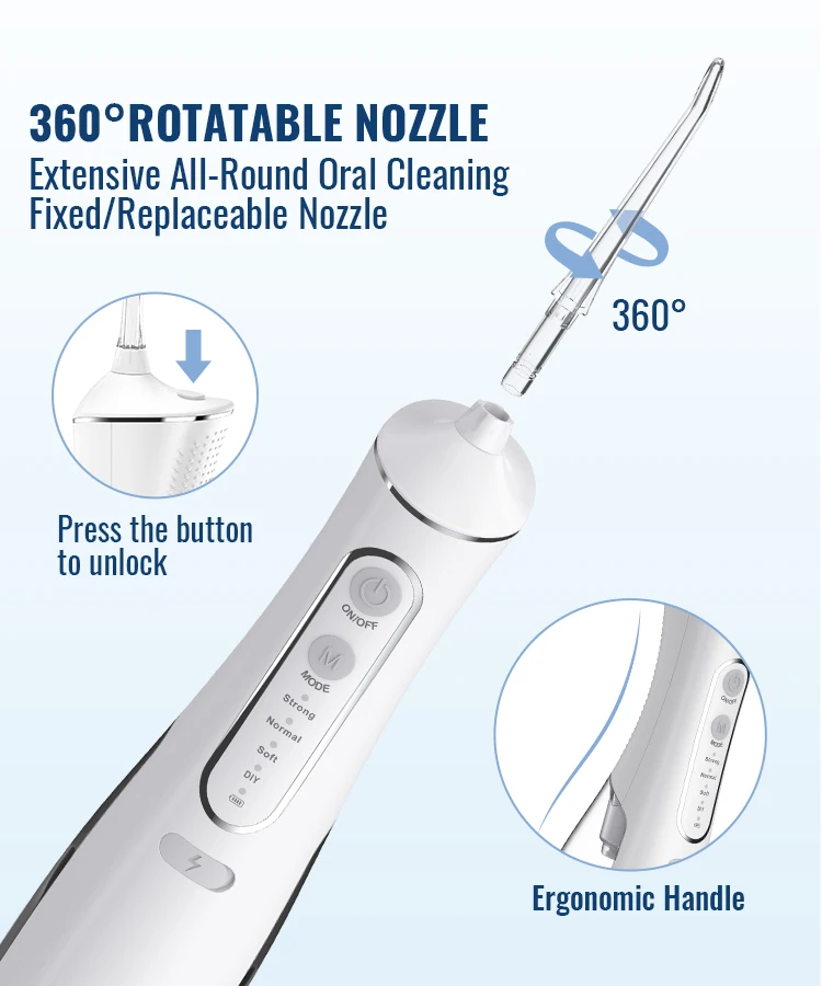 Household scalers Electric water flosser Portable oral irrigator for teeth cleaning 300ml Water Tank Smart Oral Cleaner
