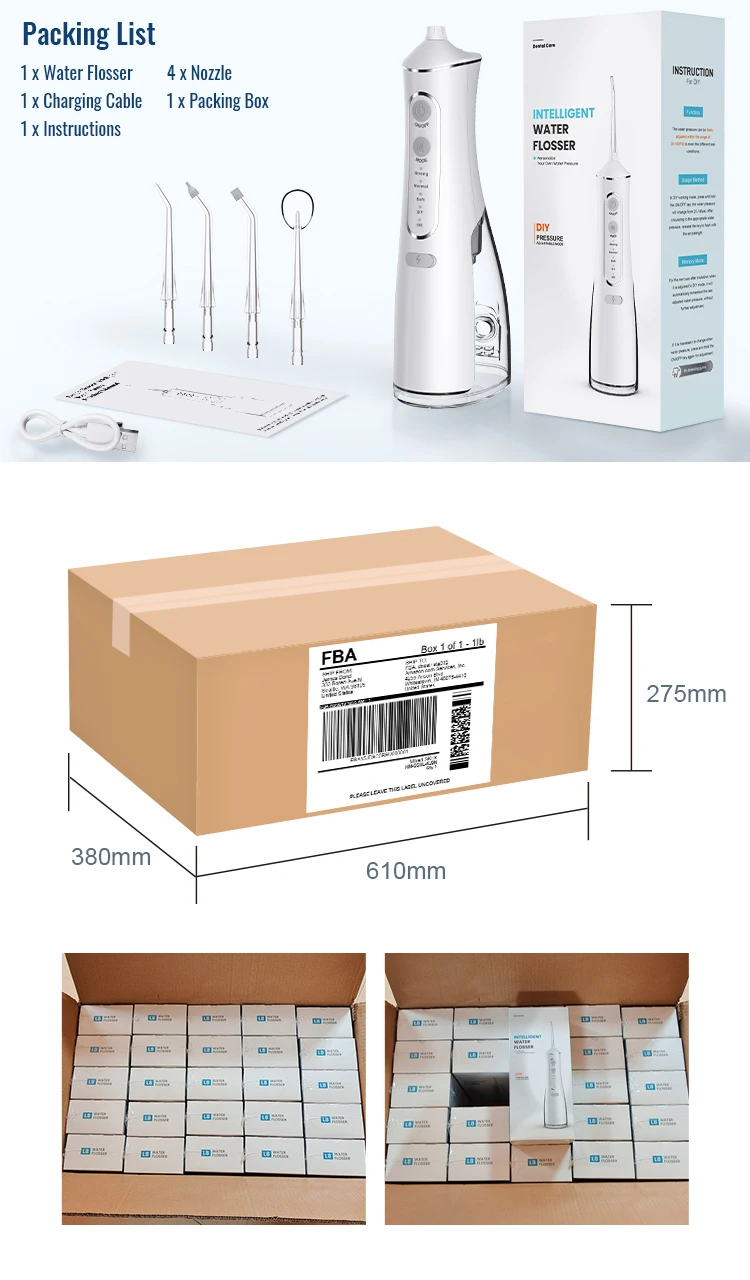 Household scalers Electric water flosser Portable oral irrigator for teeth cleaning 300ml Water Tank Smart Oral Cleaner