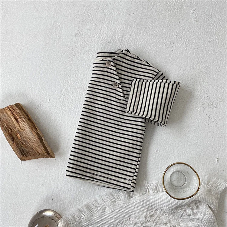 Lawadka Baby T-shirts For Boys Girls Cotton Long Sleeve Striped Baby's Clothing Casual Spring Toddler Clothes Tops 3-36M T Shirt