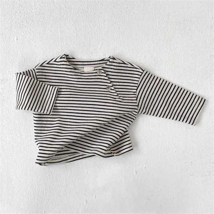 Lawadka Baby T-shirts For Boys Girls Cotton Long Sleeve Striped Baby's Clothing Casual Spring Toddler Clothes Tops 3-36M T Shirt