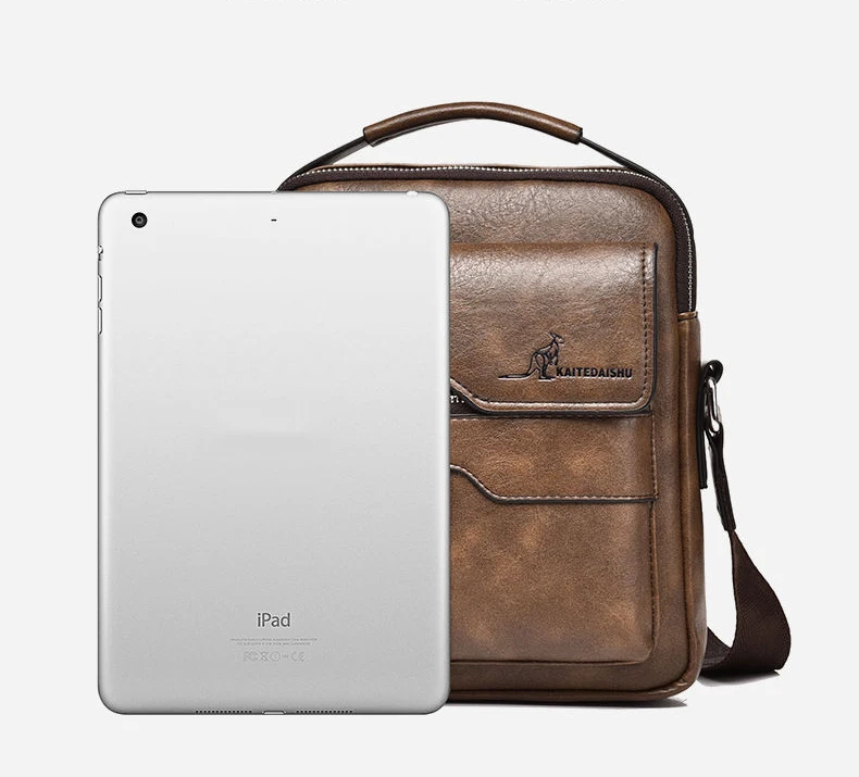 Luxury Brand Vintage Messenger Bag Men Leather Shoulder Bags For Men Crossbody Bag Male Side Bag Small Office Business Handbag