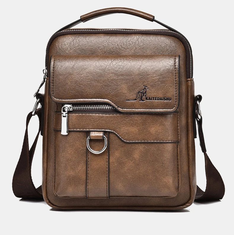 Luxury Brand Vintage Messenger Bag Men Leather Shoulder Bags For Men Crossbody Bag Male Side Bag Small Office Business Handbag
