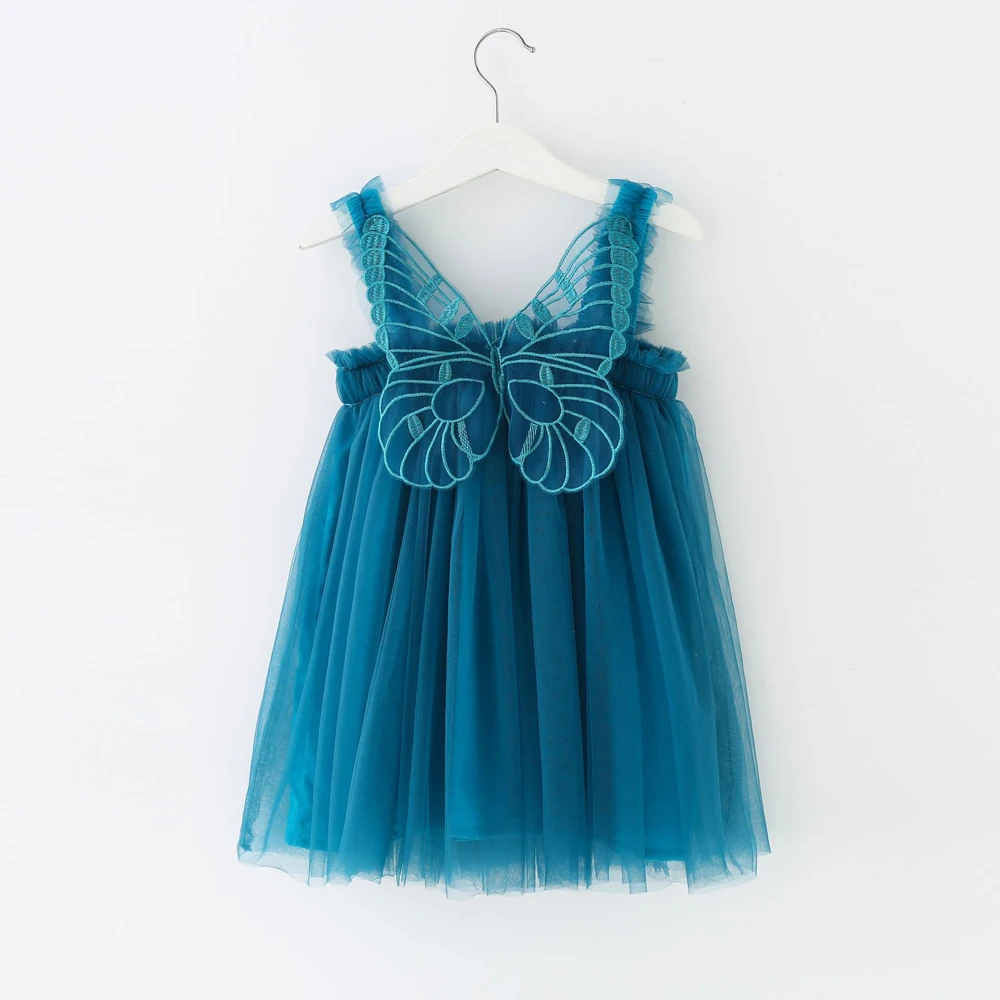 girls wings cute dresses baby ball gown tutu dress children summer clothes kids birthday party clothing for summer