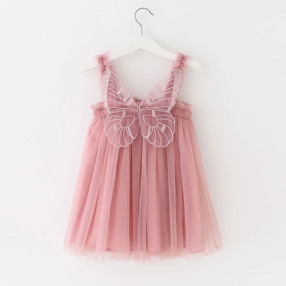 girls wings cute dresses baby ball gown tutu dress children summer clothes kids birthday party clothing for summer