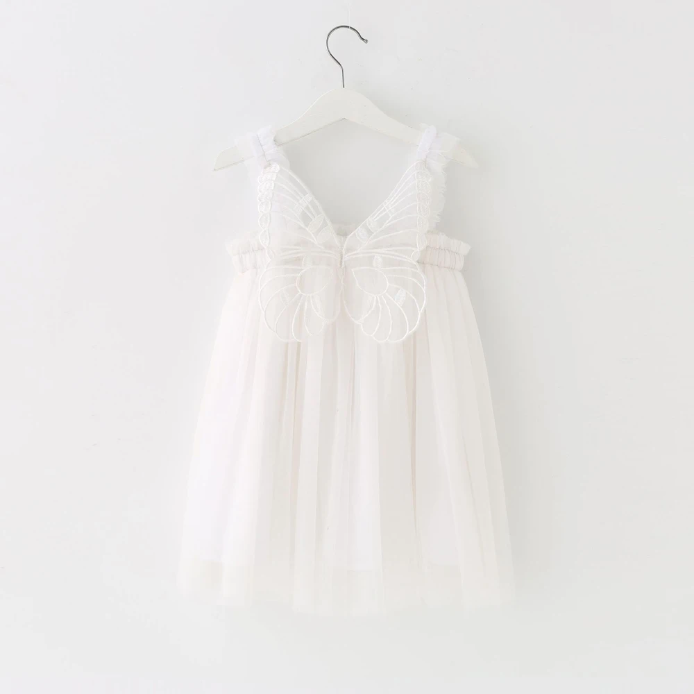 girls wings cute dresses baby ball gown tutu dress children summer clothes kids birthday party clothing for summer
