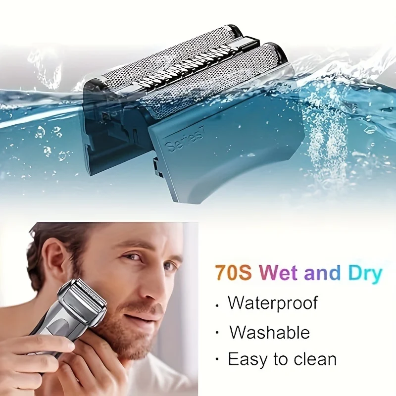 Replacement Electric Shaver Head Foil And Blade For Series 7 Shaver 70B 70S Replacement Electric Shaver Heads For Braun