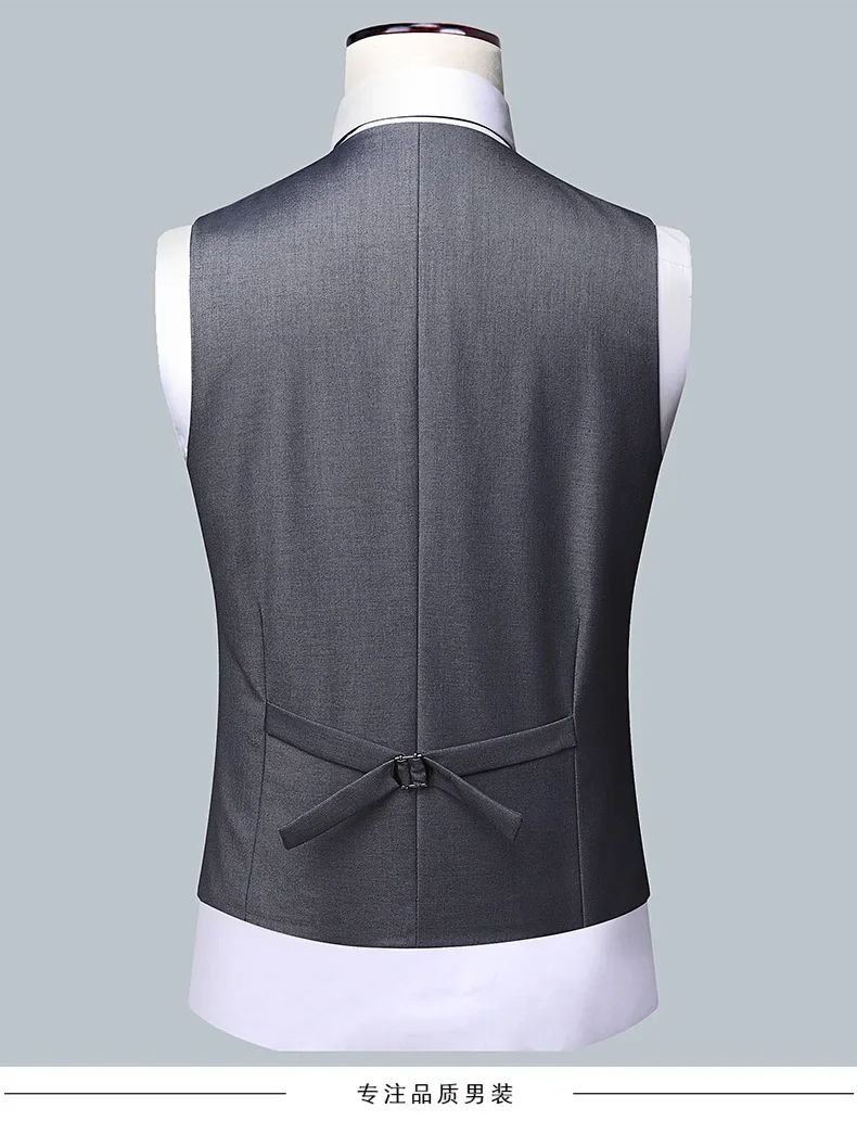 Suit Boutique Men's Fashion Business (Blazer+ Vest + Trousers) Gentleman's Wedding Casual Professional Formal Suit 3 Piece M-6XL