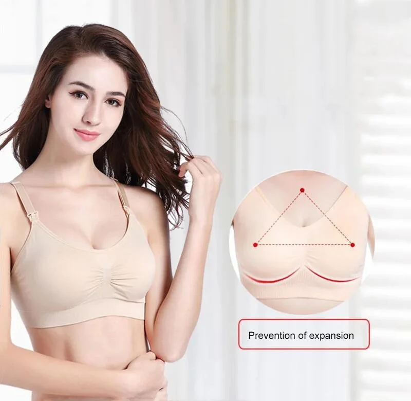 Hand Free Pumping Nursing Bra Women For Breast Special Underwear Maternity Breastfeeding Bras Can Wear All Day Pregnancy Clothes