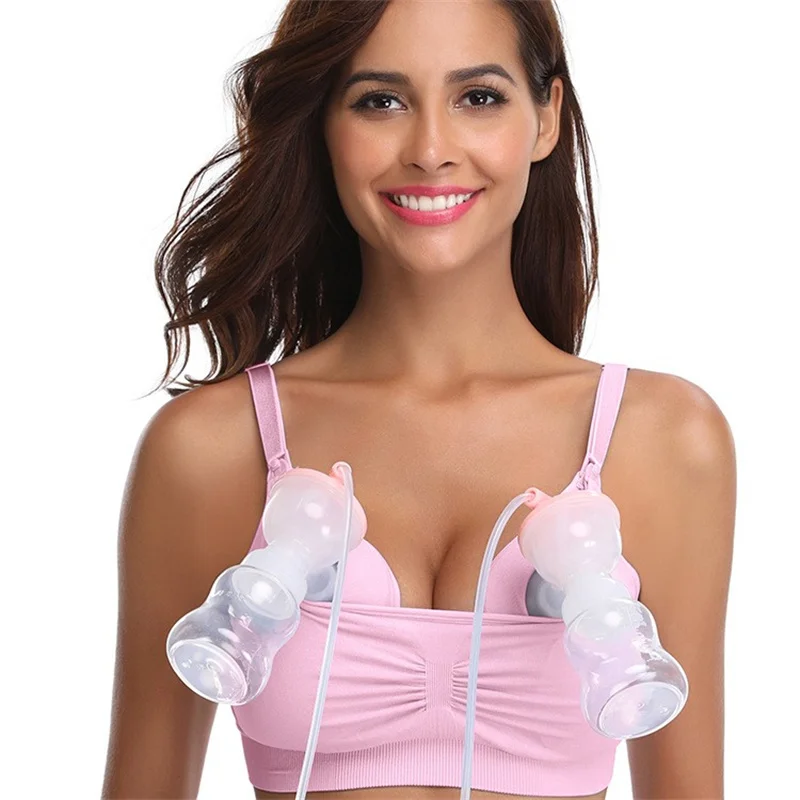 Hand Free Pumping Nursing Bra Women For Breast Special Underwear Maternity Breastfeeding Bras Can Wear All Day Pregnancy Clothes