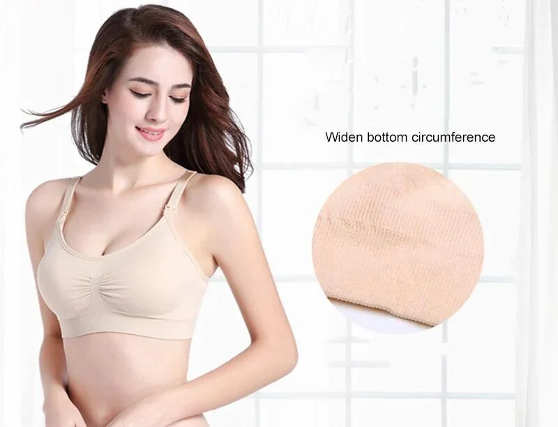 Hand Free Pumping Nursing Bra Women For Breast Special Underwear Maternity Breastfeeding Bras Can Wear All Day Pregnancy Clothes