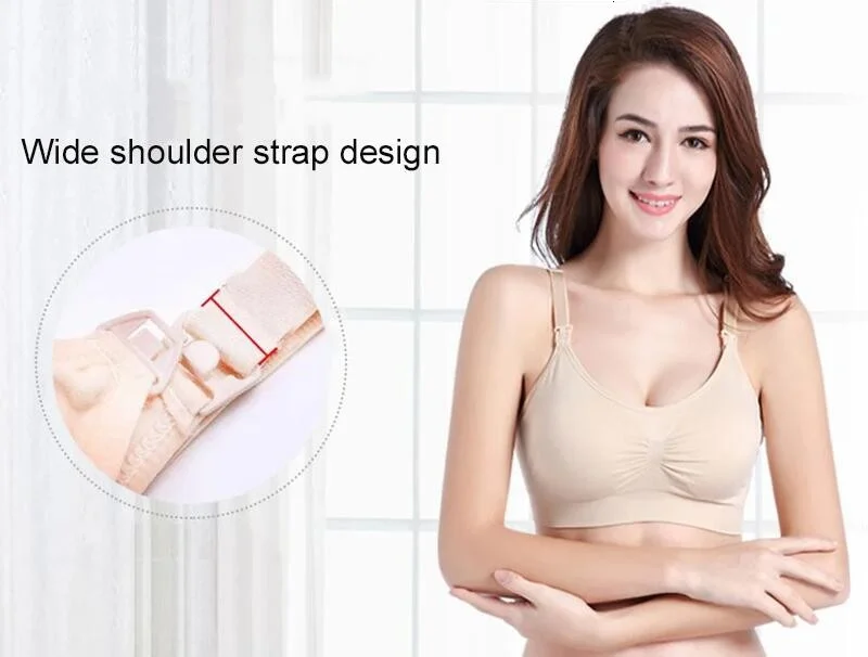 Hand Free Pumping Nursing Bra Women For Breast Special Underwear Maternity Breastfeeding Bras Can Wear All Day Pregnancy Clothes