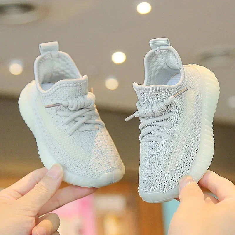 Summer Kids Shoes Boys Girls Solid Color Casual Shoes Mesh Breathable Shoes Children Outdoor Cycling Students Running Sneakers