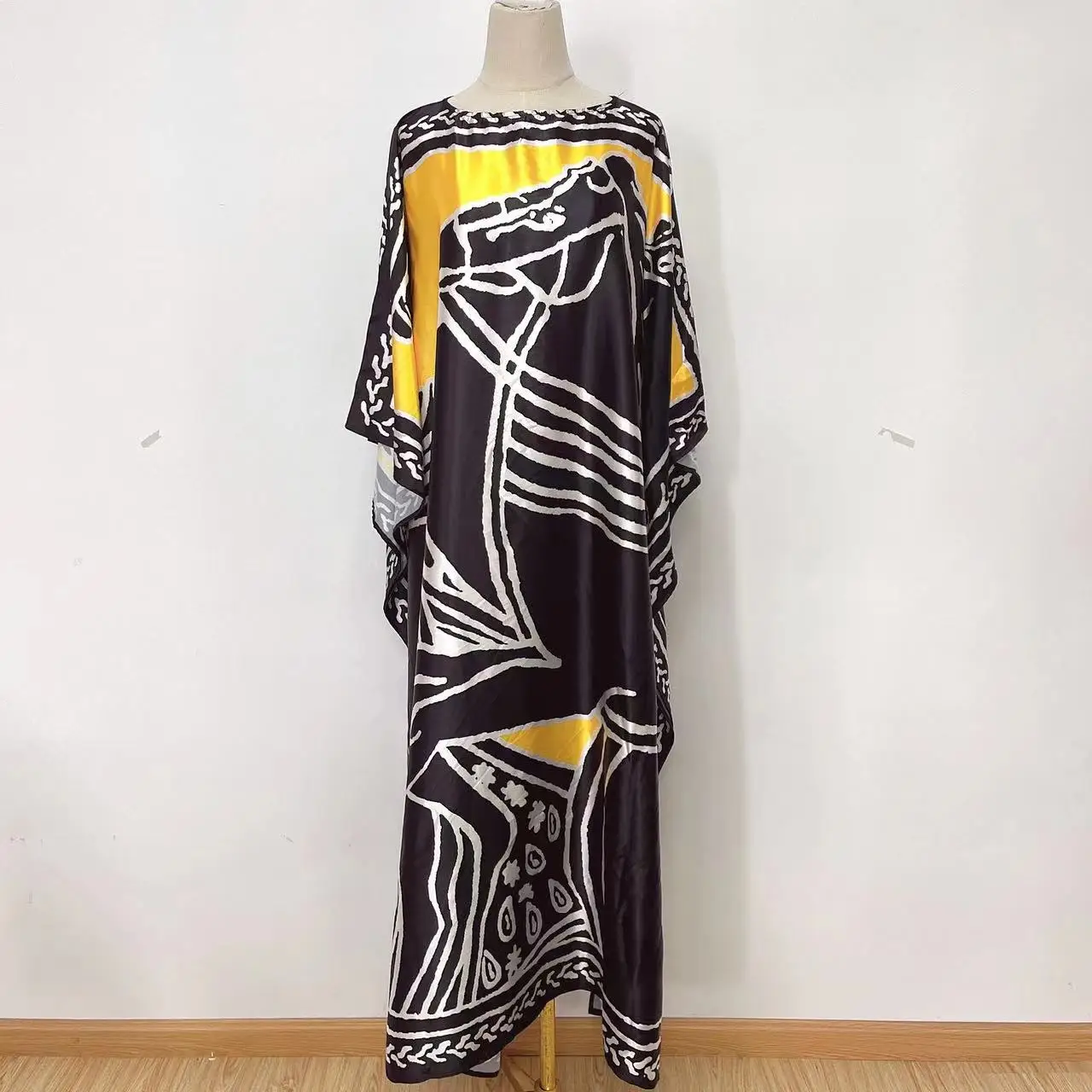 Plus Size Women'sDresses Casual Loose Pocket Short Sleeve Slits Plus Size Long Maxi Dress XL-5X
