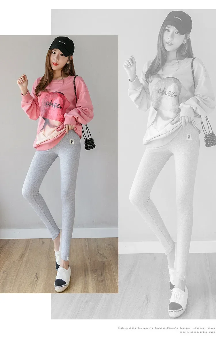 Pregnant Women Adjustable Bottoming Pants Maternity High Waist Tights Pants Women Comfortable Breathable Elastic Leggings