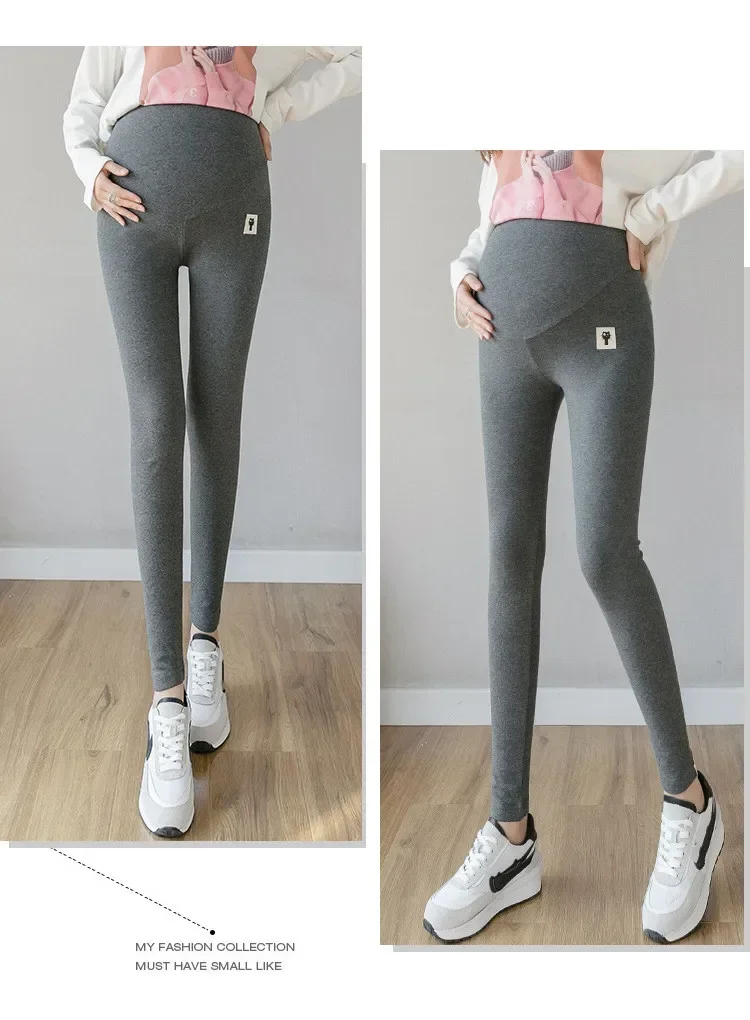 Pregnant Women Adjustable Bottoming Pants Maternity High Waist Tights Pants Women Comfortable Breathable Elastic Leggings