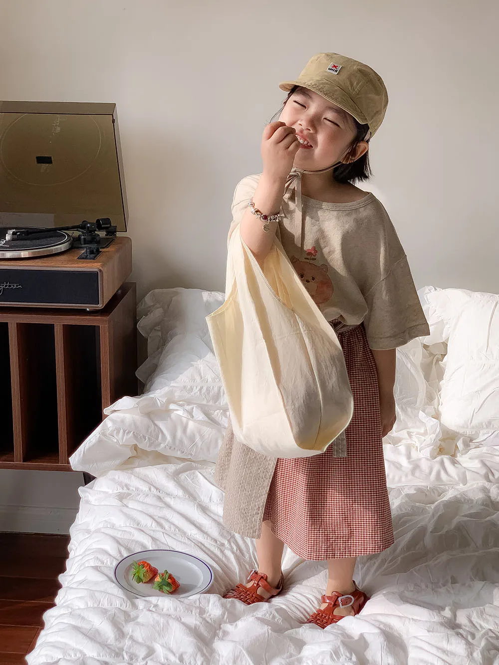Children Clothing Girls Skirt Korean Style 2025 Spring and Summer New Patchwork Skirt Baby Plaid Princess Sweet Casual Skirt