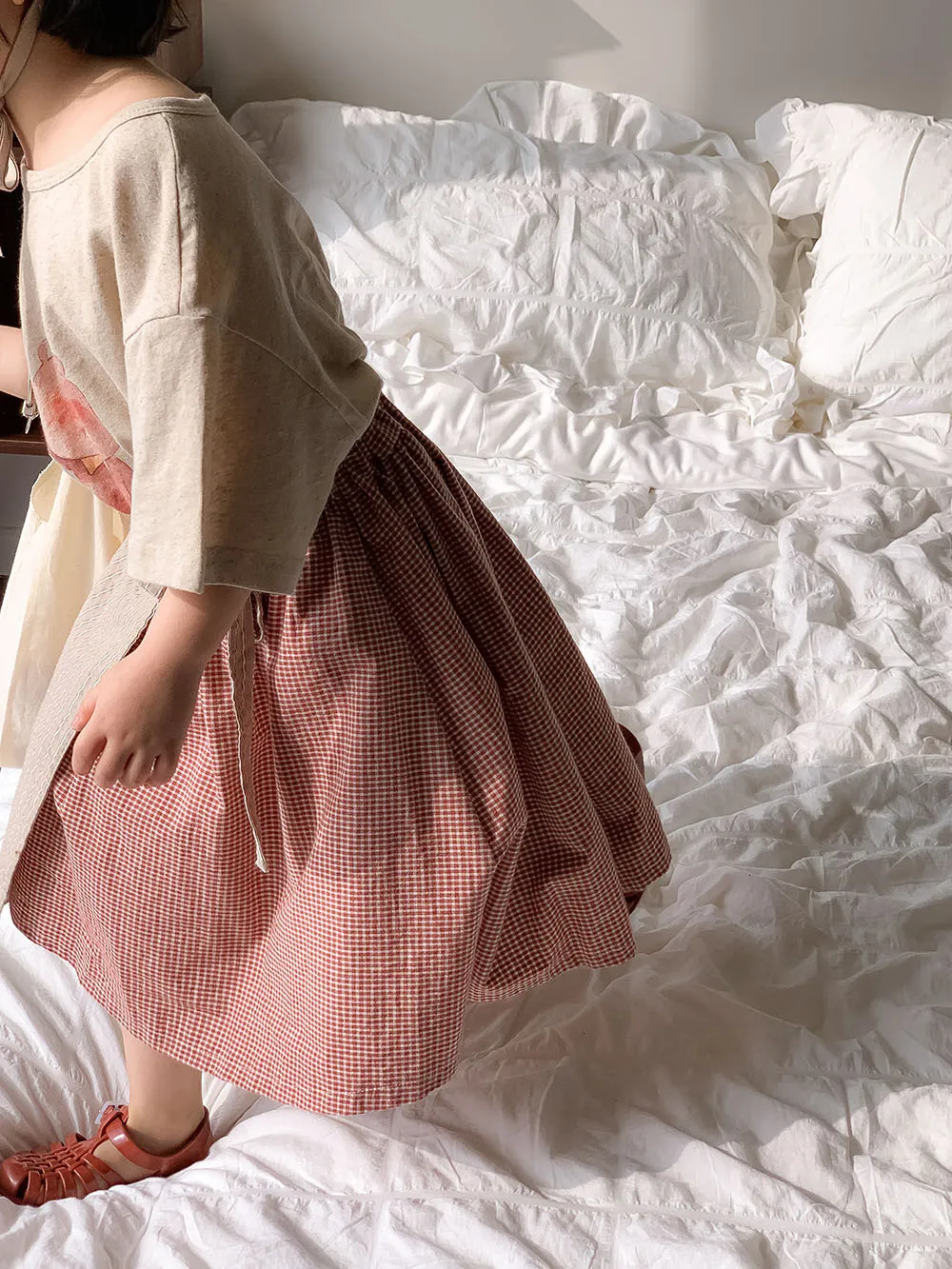 Children Clothing Girls Skirt Korean Style 2025 Spring and Summer New Patchwork Skirt Baby Plaid Princess Sweet Casual Skirt