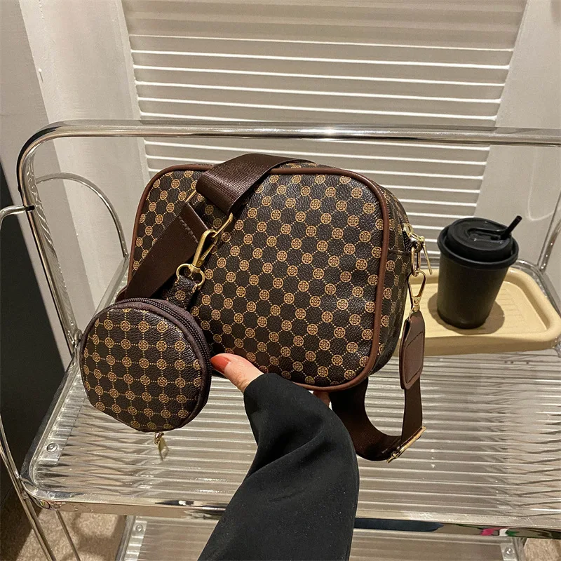 Vintage Fashion Handle Handbag Women Solid Soft PU Leather Women Shoulder Bag New Casual Designer Women Crossbody Tote Bag