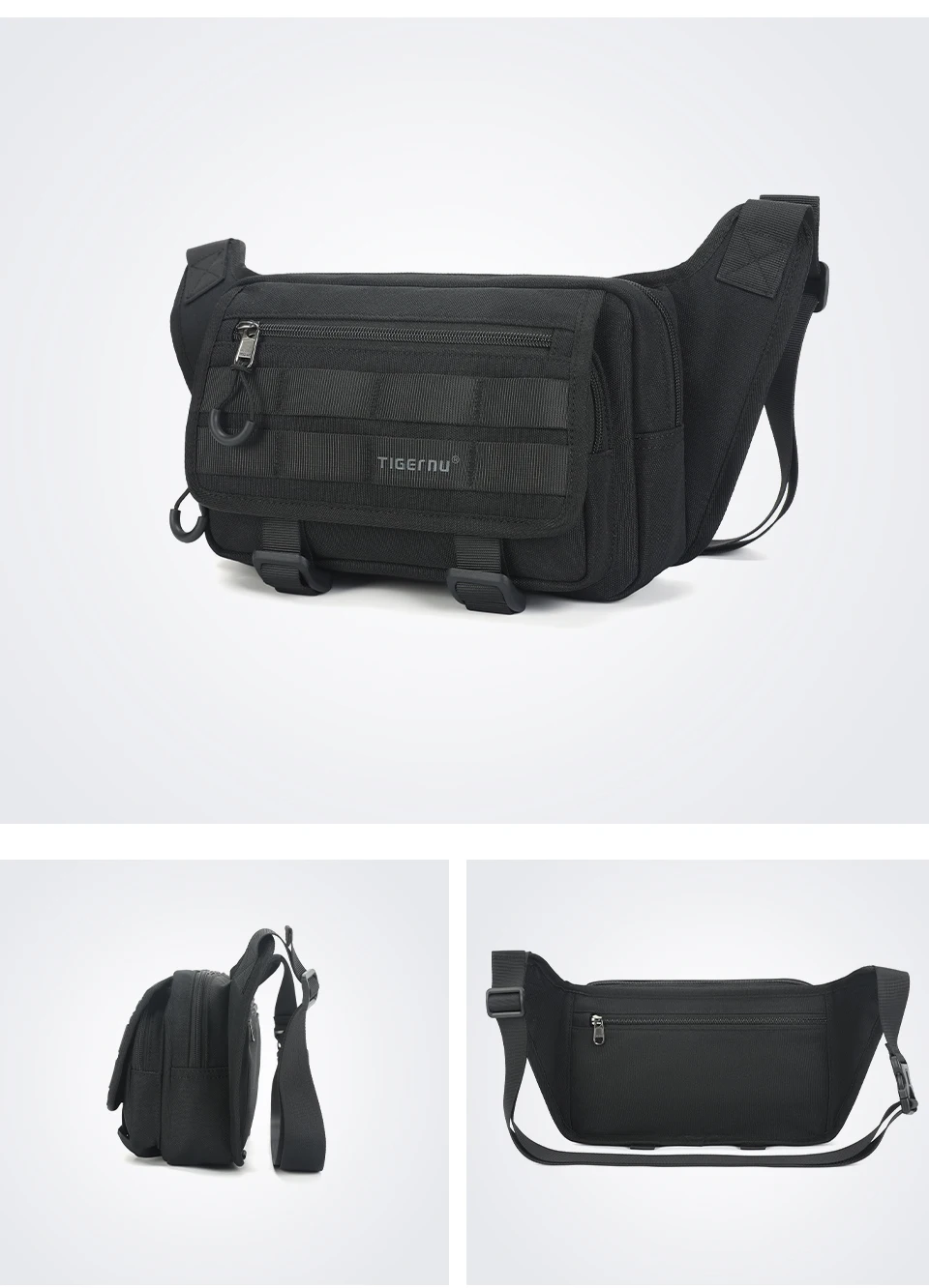 Tigernu Men Chest Bags Outdoor Messenger Bags For Men Hunting Carry Pack Sling Bag Male Hiking Shoulder Bag Waist Bag Crossbody