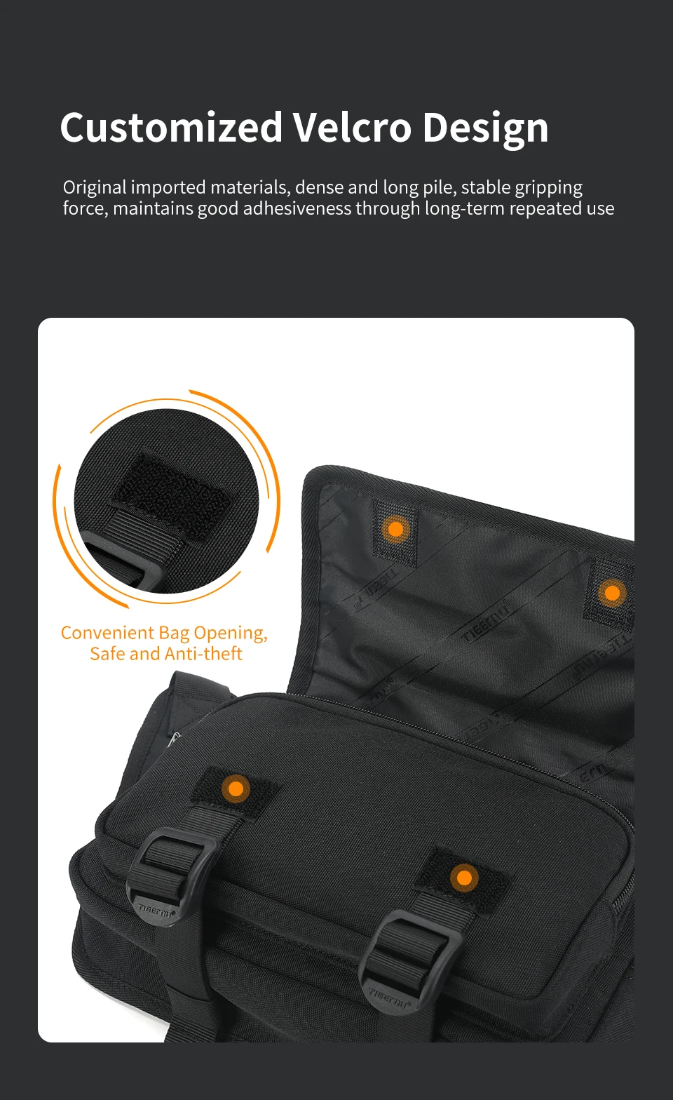 Tigernu Men Chest Bags Outdoor Messenger Bags For Men Hunting Carry Pack Sling Bag Male Hiking Shoulder Bag Waist Bag Crossbody
