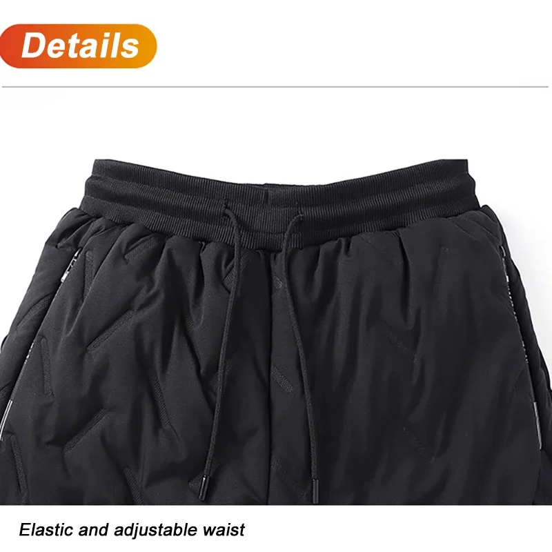 Sweatwear Winter Warm Lambswool Thicken Sweatpants Men Outdoors Casual Windproof Jogging Pants Brand High Quality Trousers Men