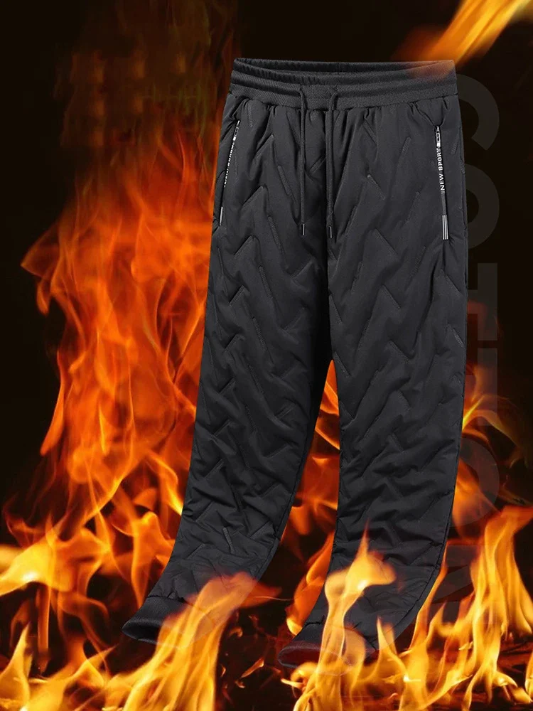 Sweatwear Winter Warm Lambswool Thicken Sweatpants Men Outdoors Casual Windproof Jogging Pants Brand High Quality Trousers Men