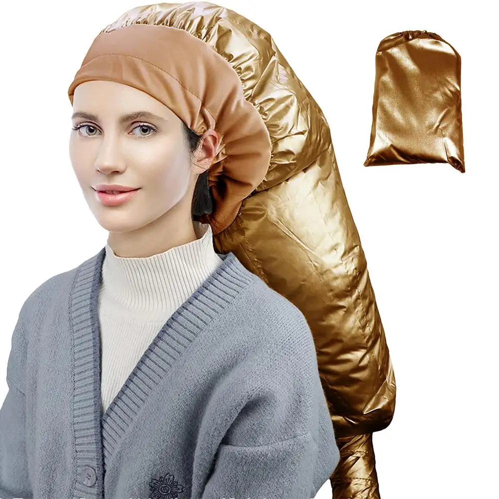 1pcs Hair Perm Portable Soft Hair Drying Cap Bonnet Hood Hat Blow Dryer Attachment Dry Hair Cream Cap Bonnets Wholesale