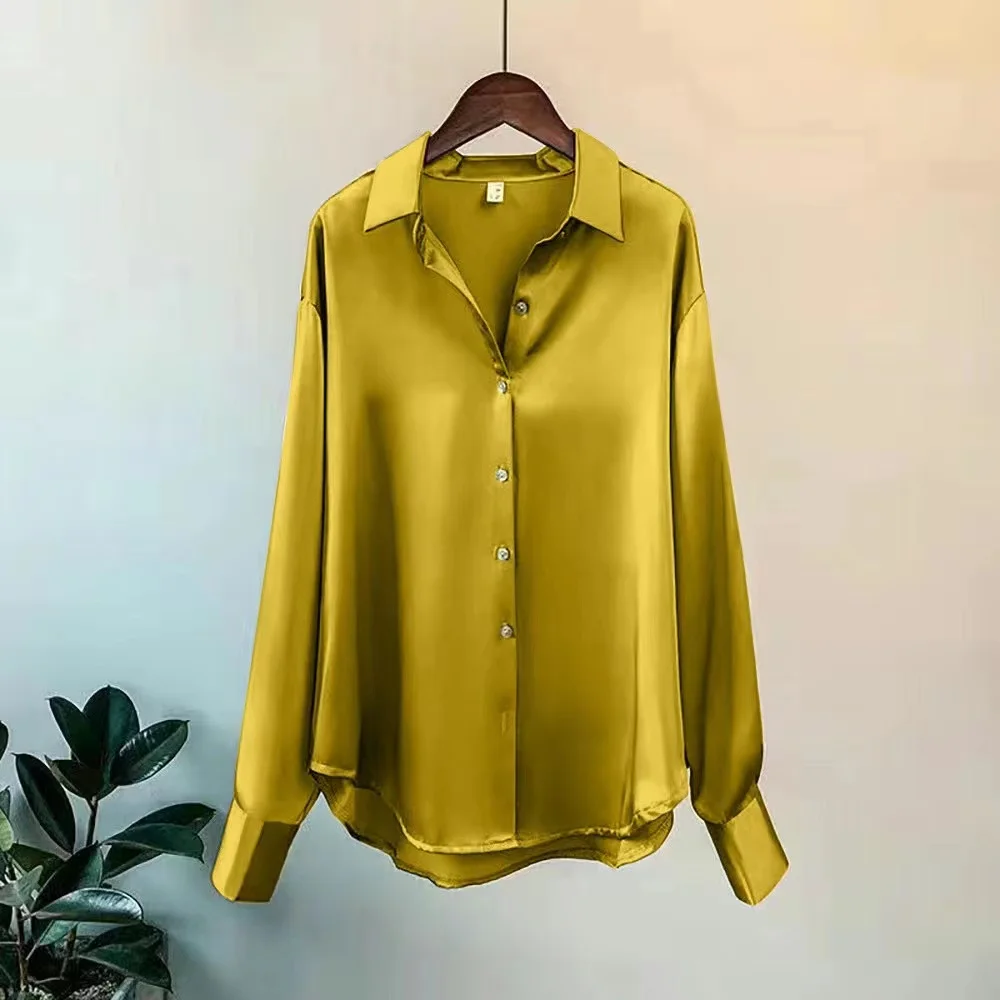 2025Spring Shirt And Blouses New Sweater Cardigans Woman Top Knitted Korean Long Sleeve Lapel Button Elegance Sweet Casual Coats
