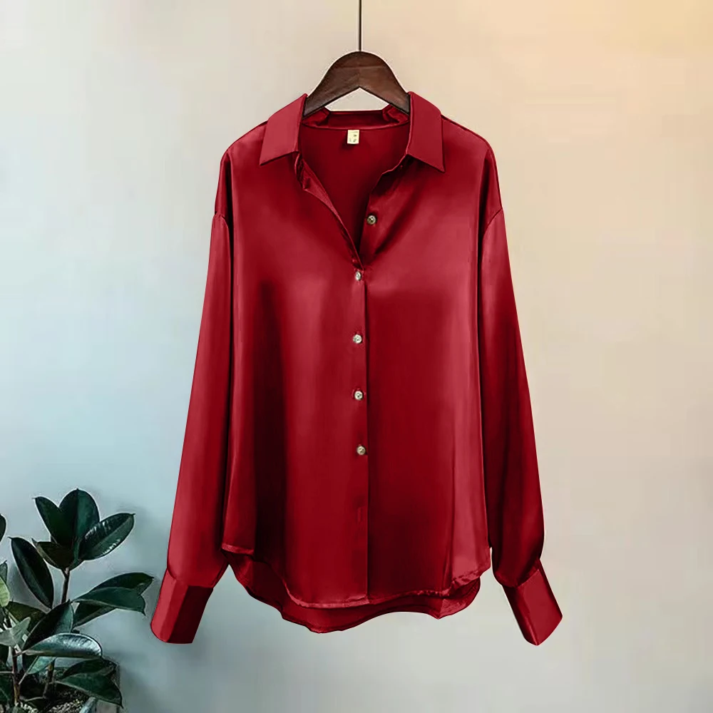 2025Spring Shirt And Blouses New Sweater Cardigans Woman Top Knitted Korean Long Sleeve Lapel Button Elegance Sweet Casual Coats