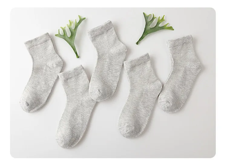5 Pairs/Lot Summer Hot Children Socks Boy Girl Baby Cotton Fashion Mesh Black White Gray For 1-12 Years Kids Teens Student Socks