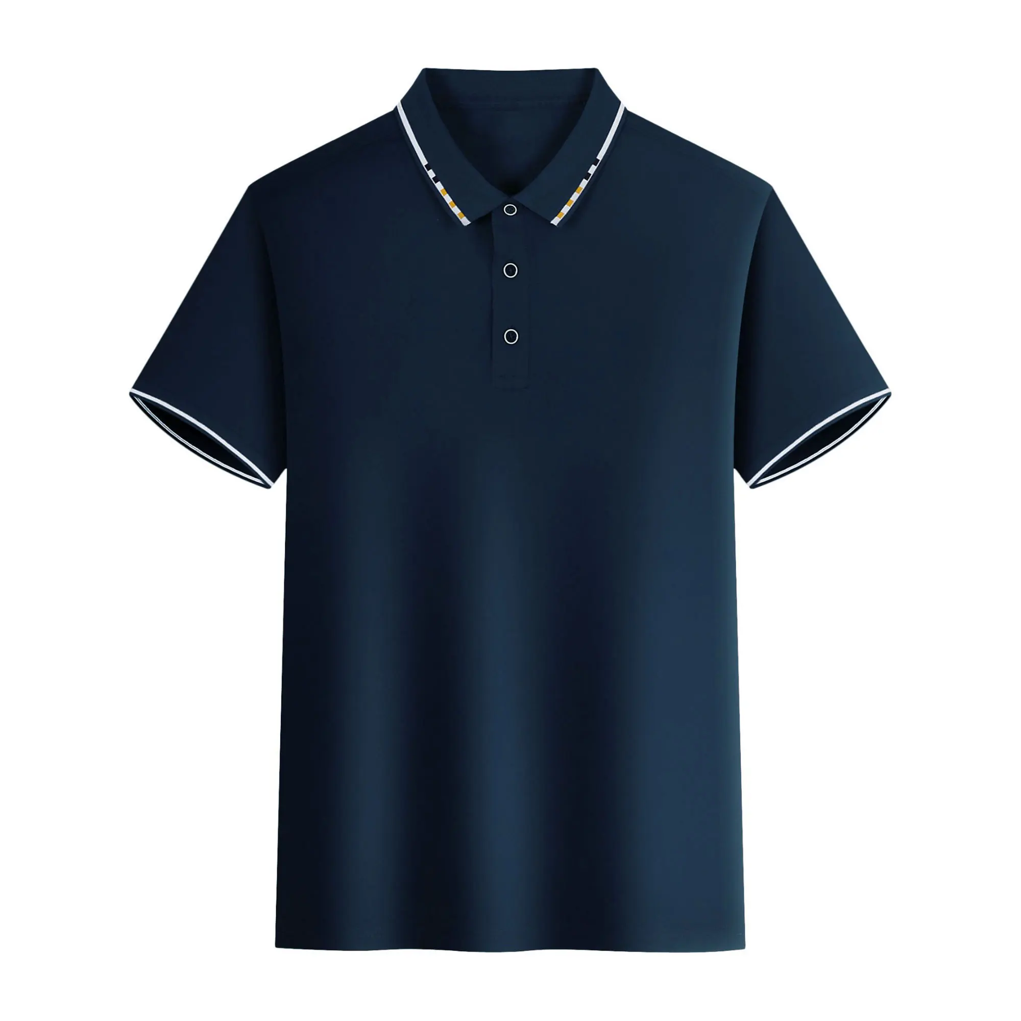 Men's summer casual fashion polo shirt short sleeve men's short sleeve color lapel top T-shirt short sleeve lapel fashion