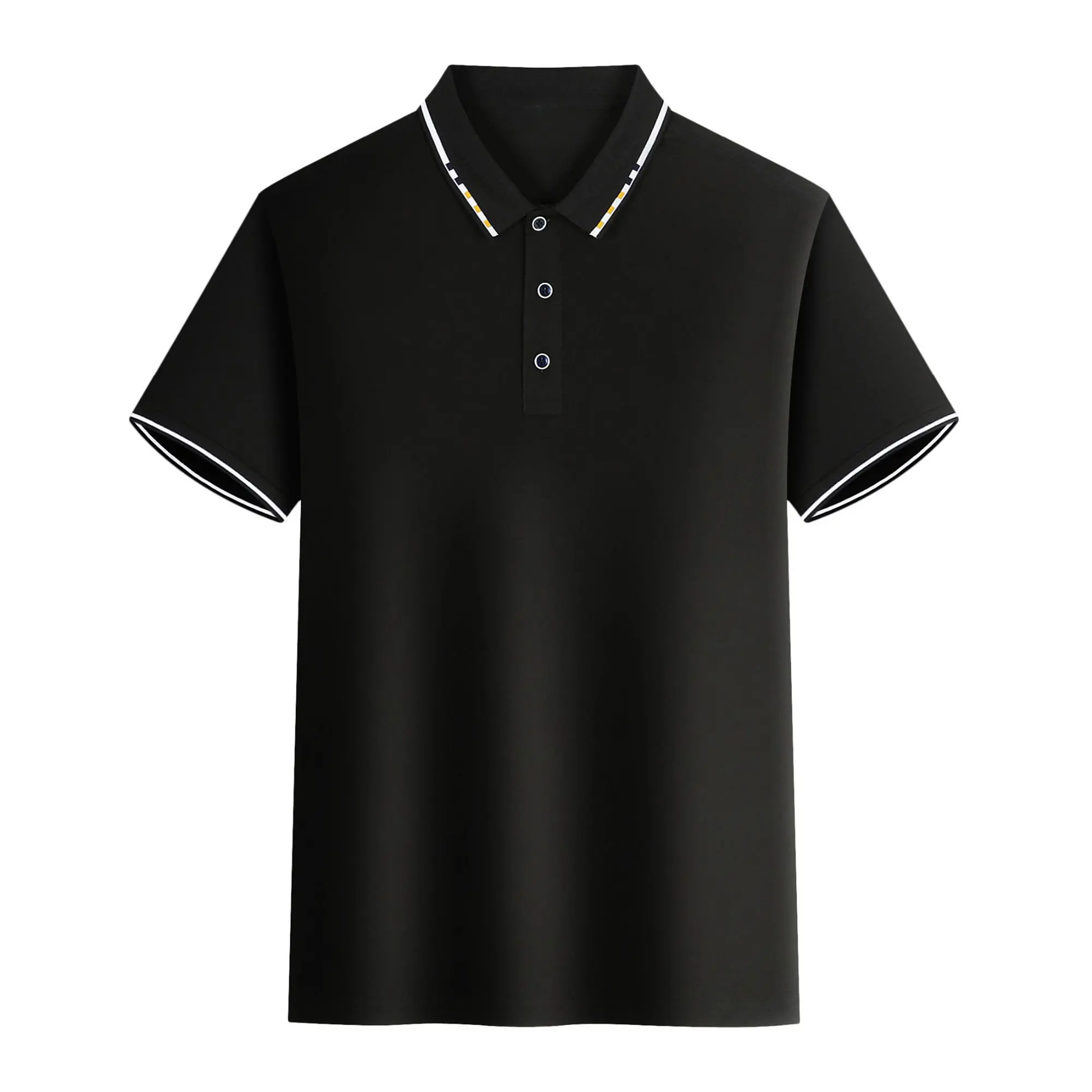 Men's summer casual fashion polo shirt short sleeve men's short sleeve color lapel top T-shirt short sleeve lapel fashion