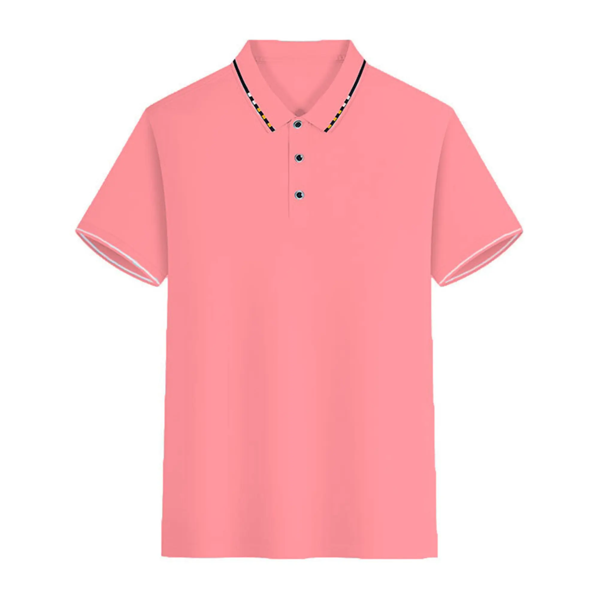 Men's summer casual fashion polo shirt short sleeve men's short sleeve color lapel top T-shirt short sleeve lapel fashion