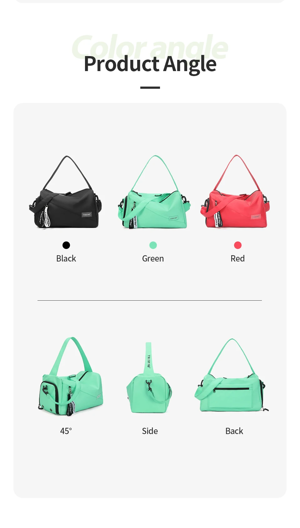 Tigernu Women Bags Travel Bags For Women Handbag Lightweight Sport Bags Female Duffle Bag Girls Crossbody Bag Men Shoulder Bag