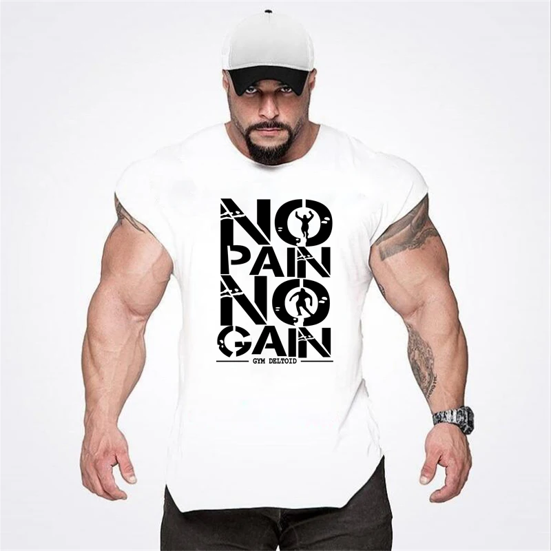 Gym Clothing Mens Bodybuilding Hooded Tank Top Cotton Sleeveless Vest Sweatshirt Fitness Workout Sportswear Tops Male Suspenders