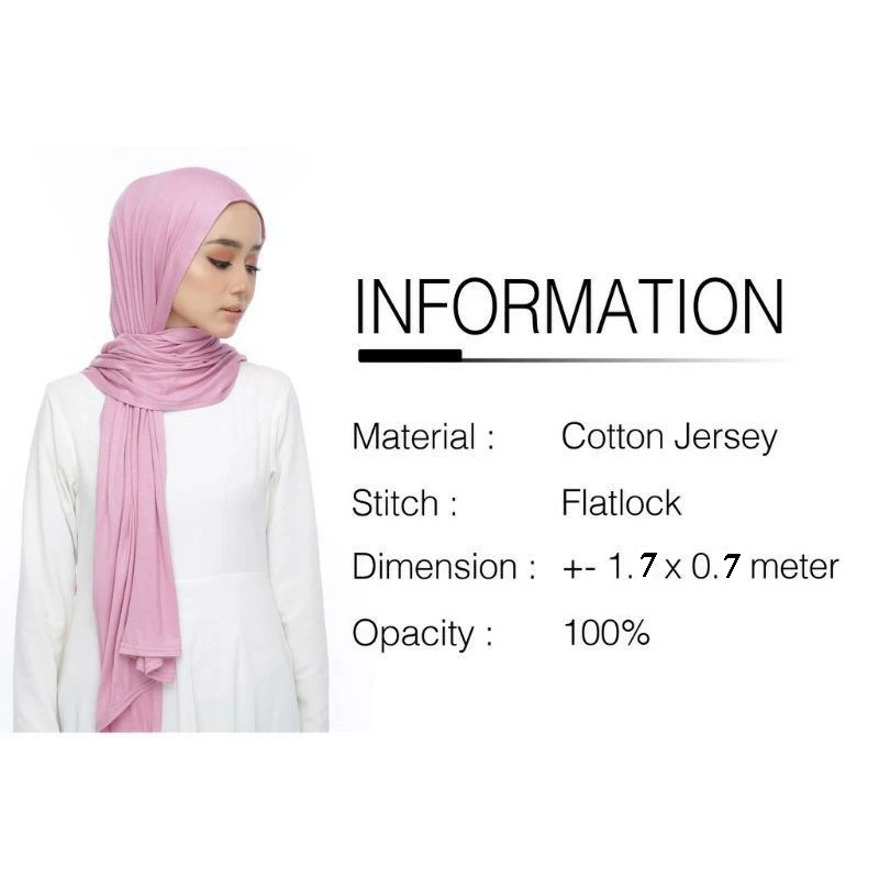 High Quality Jersey Hijab Plain Muslim Scarf Solid Color With Good Stitch Stretchy Soft Turban Head Wraps Shawl