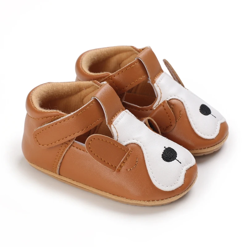 Spring and Autumn Baby Boys and Girls Cute Animal Print Casual Sports Shoes with Rubber Sole Lightweight Walking Shoes