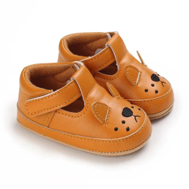 Spring and Autumn Baby Boys and Girls Cute Animal Print Casual Sports Shoes with Rubber Sole Lightweight Walking Shoes